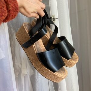 Black Platform Sandals